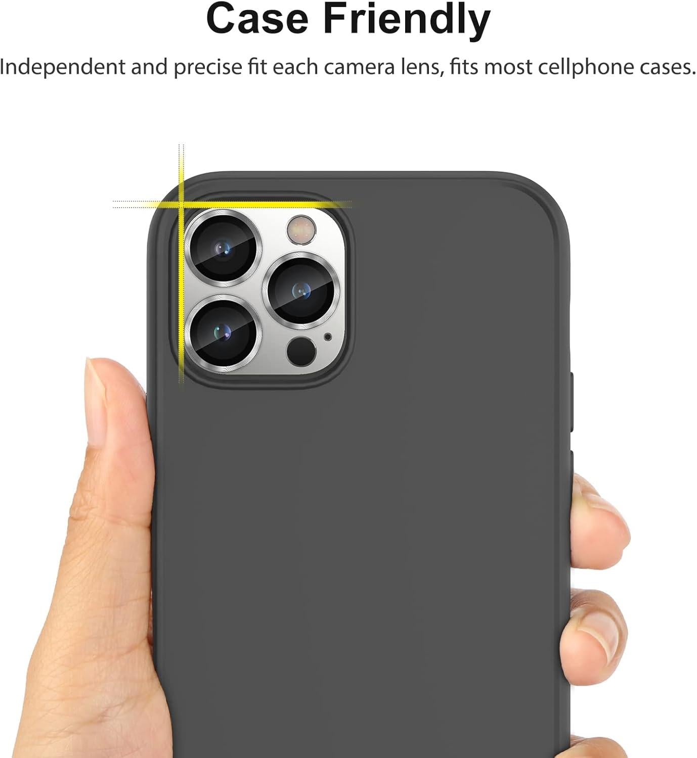 SPARIN 4 Stück iPhone 14 Pro Kameraschutz 9H Glas HD-Klarheit