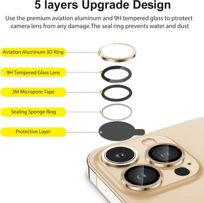 Kameraschutz für iPhone 14 Pro/14 Pro Max, 9H Glas, HD-Klarheit