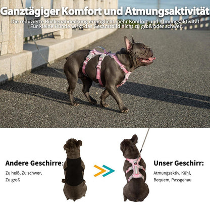 Ausbruchsicher Hundegeschirr Gepolstert Rosa L