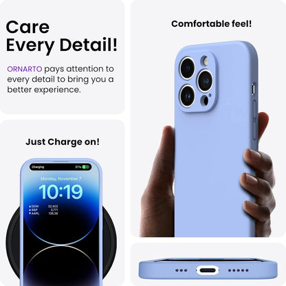 iPhone 14 Pro Max Hülle 6,7 Zoll 2022 mit Panzerglasfolie Silikon Gel Case Stoßfeste Handyhülle