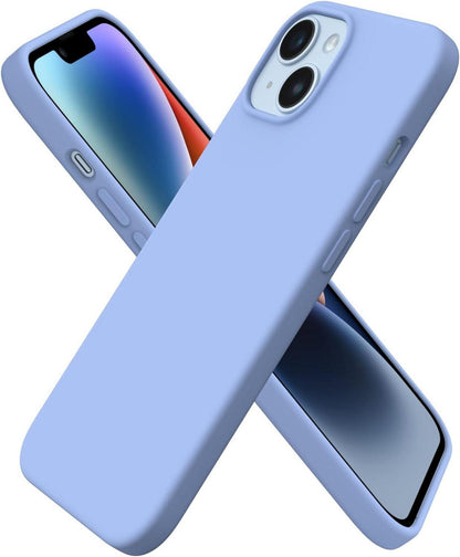 iPhone 14 Silikonhülle 6,1 Zoll Flüssig Hellblau Schutz