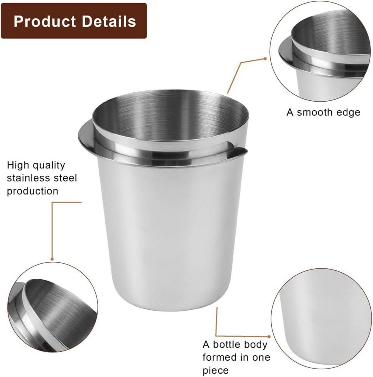 Edelstahl Kaffee Dosierbecher 51mm, Kaffeepulver Verteiler für Espressomaschinen