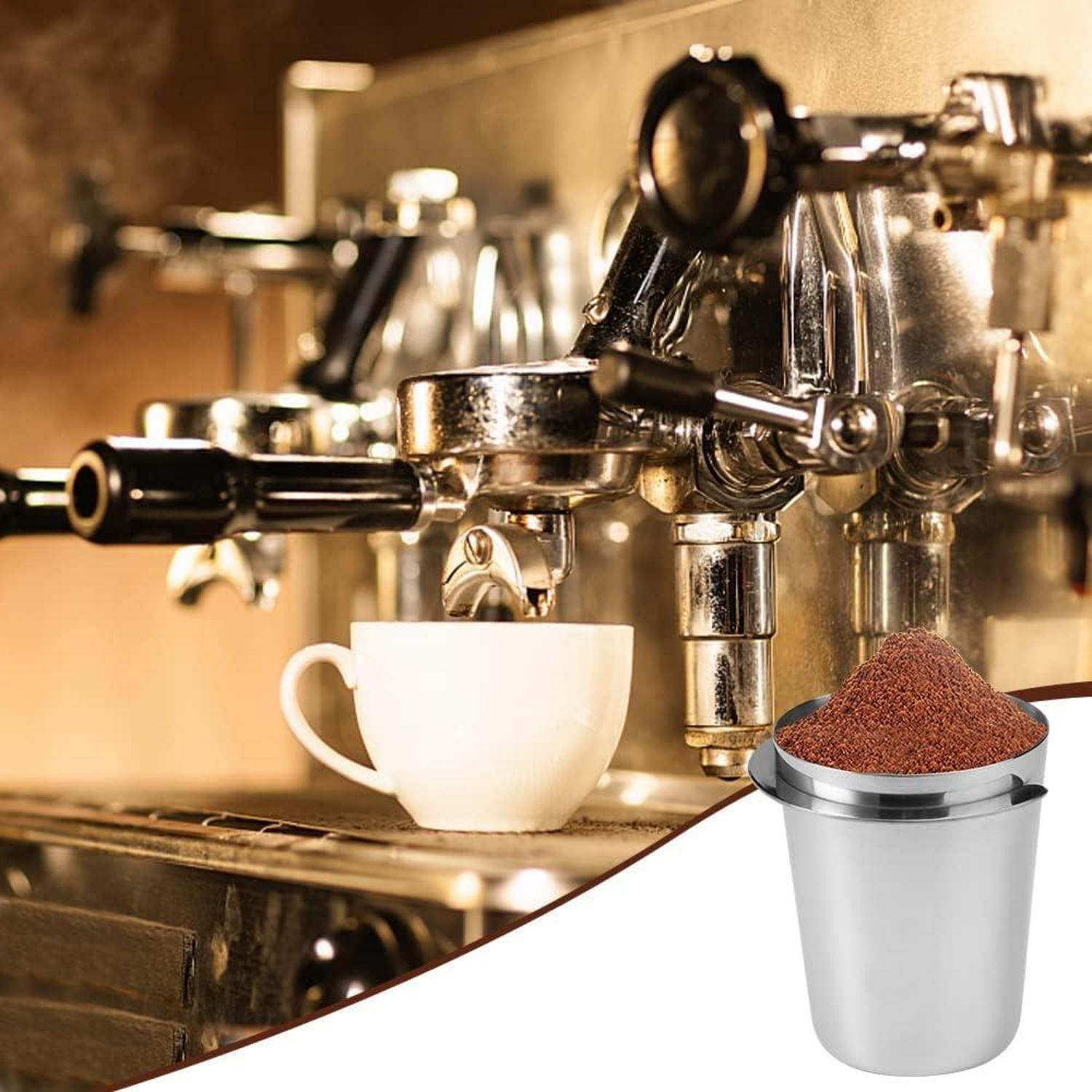 Kaffee Siebträger Dosierbecher 51mm Edelstahl Espressomaschine Dosing