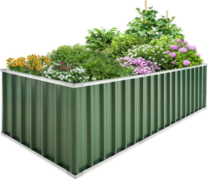 Hochbeet Metall 258x90x60cm Verzinkter Stahl Grau