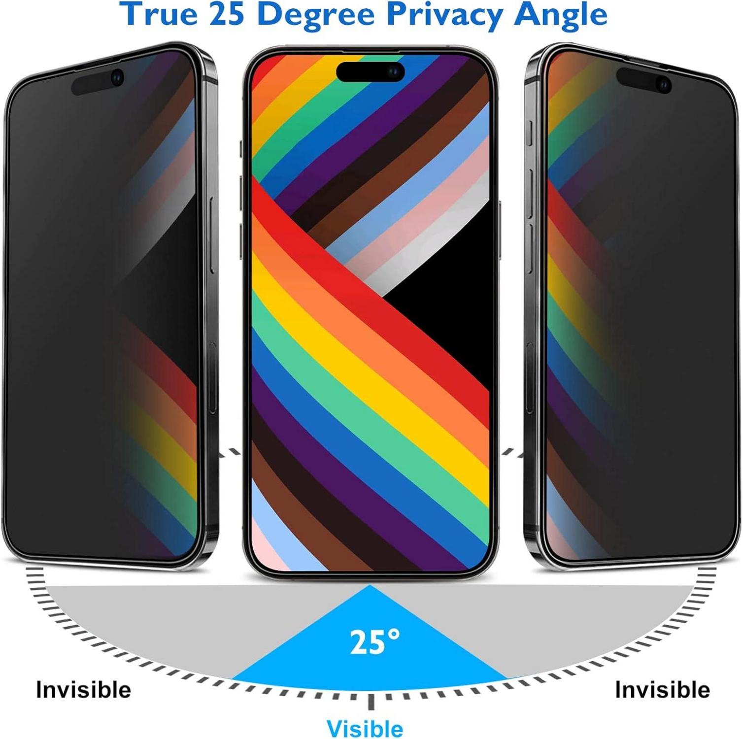 Mothca Sichtschutzfolie matt für iPhone 14 Pro - Privacy