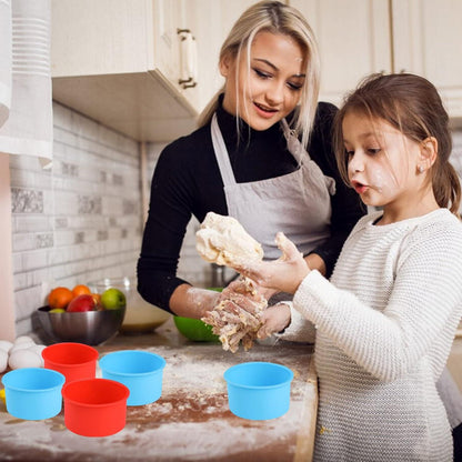 Silikon Backform Rund 4 Stück 4 Zoll Kuchenformen Schichtkuchen