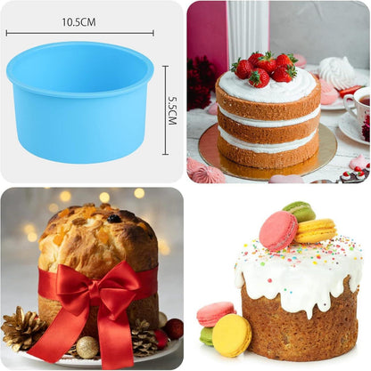 Silikon Backformen 4 Stk 4 Zoll Kuchenformen für Käsekuchen