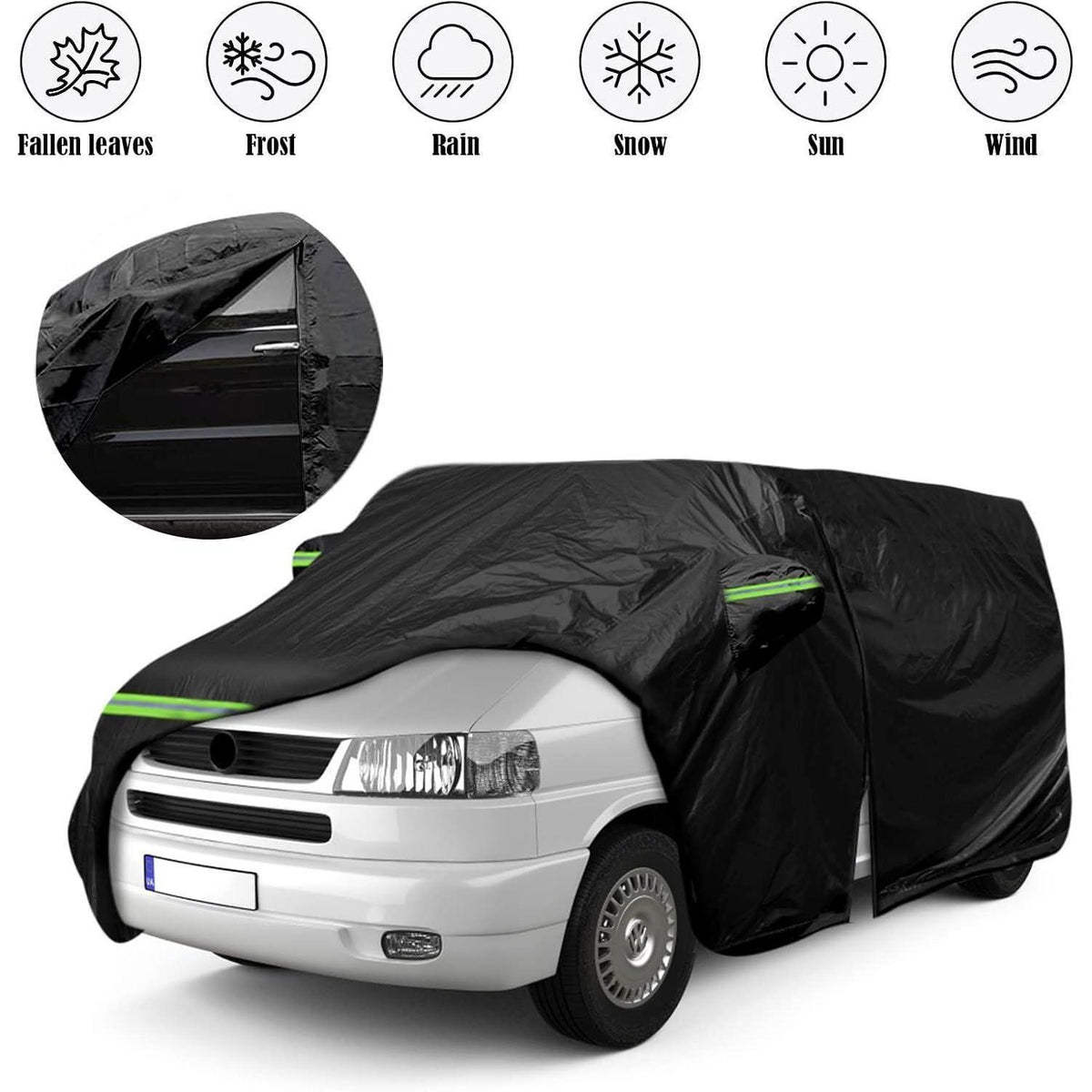 Autoabdeckung Vollgarage für VW T4 SWB – Wetterfest & Reflektierend
