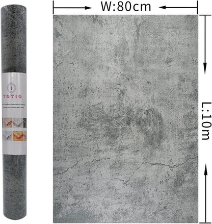 Dunkelgraue Betonmöbelfolie 80x10cm wasserfest Vinyl Klebefolie