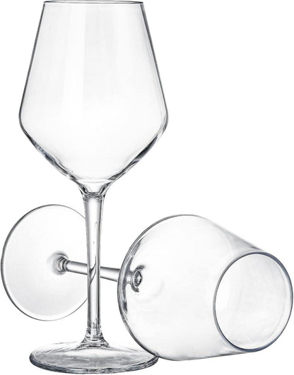 4er Set Unzerbrechliche Weingläser 420ml Tritan Kunststoff