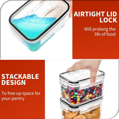 Skroam Vorratsdosen Set 24 BPA-frei Müsli Frischhaltedosen