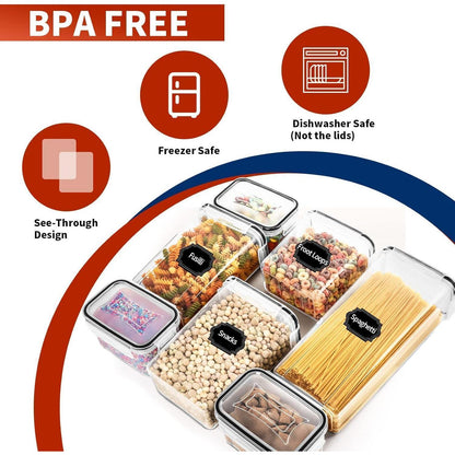 Skroam Vorratsdosen Set 24 BPA-frei Müsli Frischhaltedosen
