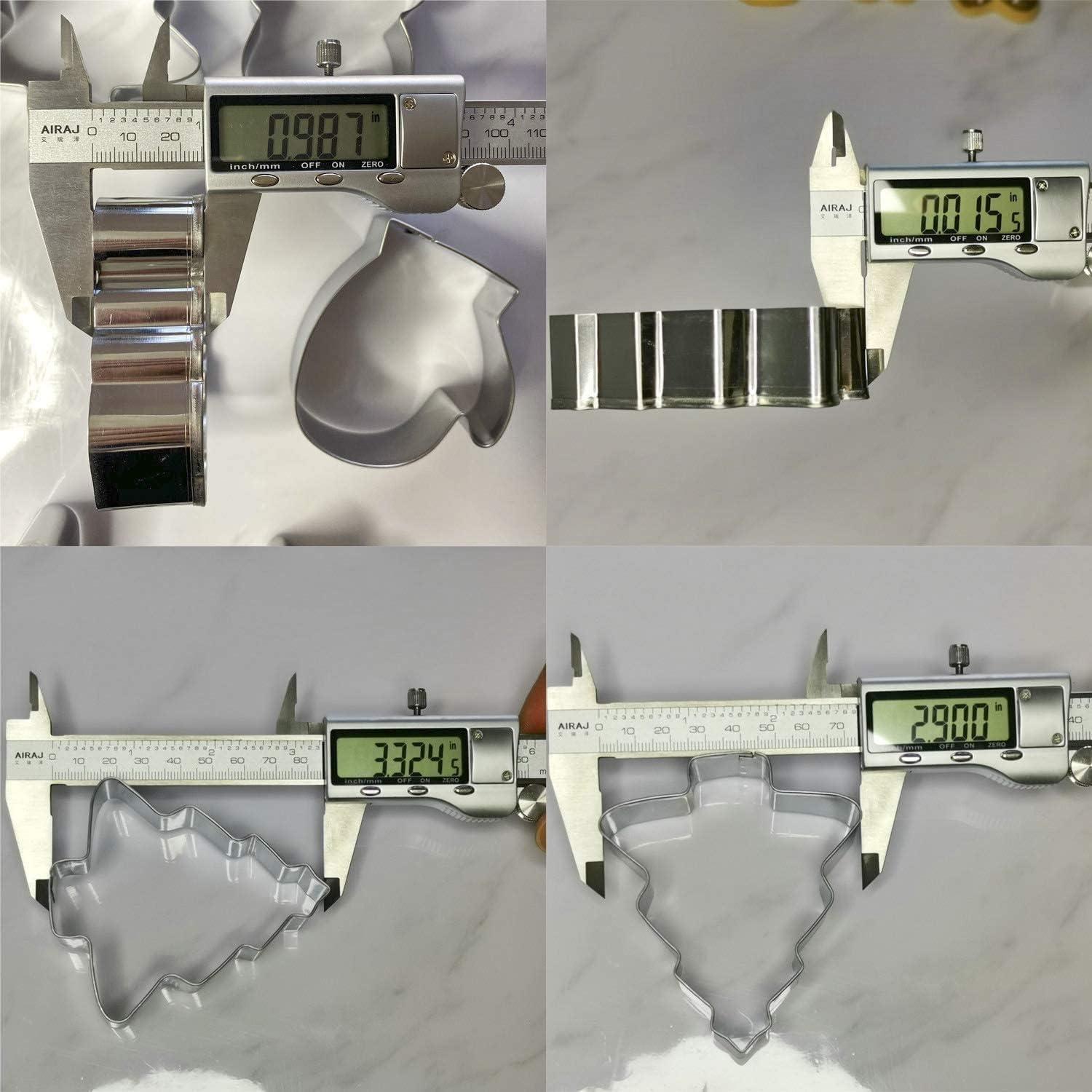 9tlg. Weihnachts Ausstechformen Set Backen - Weihnachtsbaum Lebkuchenmann Santa