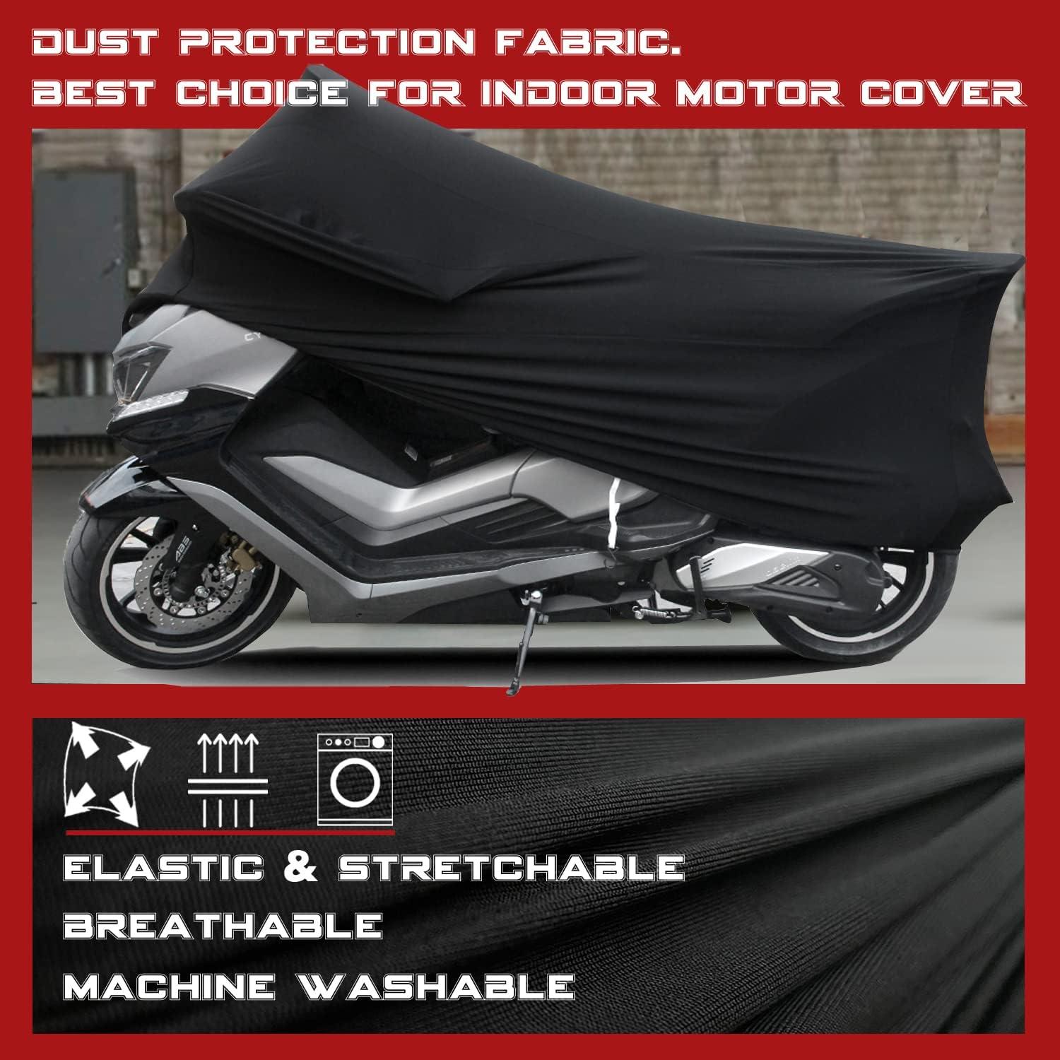 Indoor Motorrad Abdeckplane Atmungsaktiver Stretch Stoff