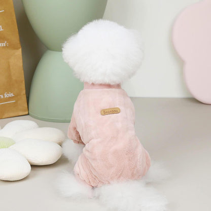 Hundepullover Fleece Winterwarm Rosa - Größe M