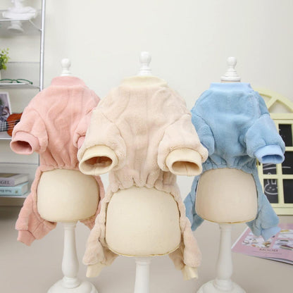 Hundepullover Fleece Winterwarm Rosa - Größe L (27cm Rückenlänge)