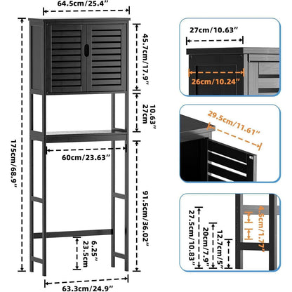 Bad Lagerung Regal Bambus Toilette Veranstalter 3-Tier Rack