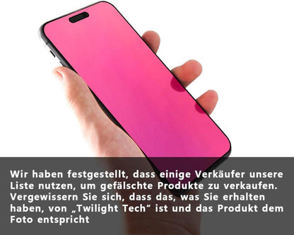Sichtschutz Panzerglas für iPhone 14 Pro 15 - Regenbogen