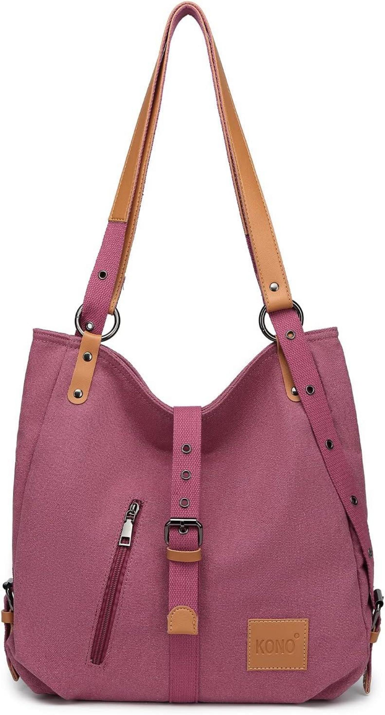 Canvas Rucksack Damen Henkeltasche Anti Diebstahl Tasche