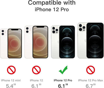 iPhone 12 Pro 6,1 Zoll Hülle 5-in-1 Schutz Set Stoßfest Durchsichtig