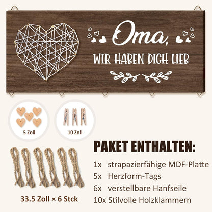 Vetbuosa Oma Bilderrahmen 10 Fotohalter Clips Wand Dekoration Geschenke