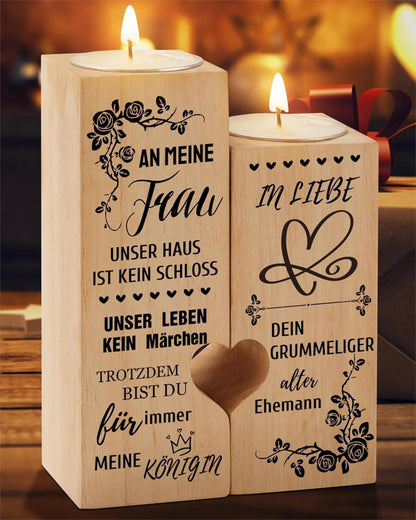 Kerzenständer Herzform Teelichthalter Valentinstag Geschenk