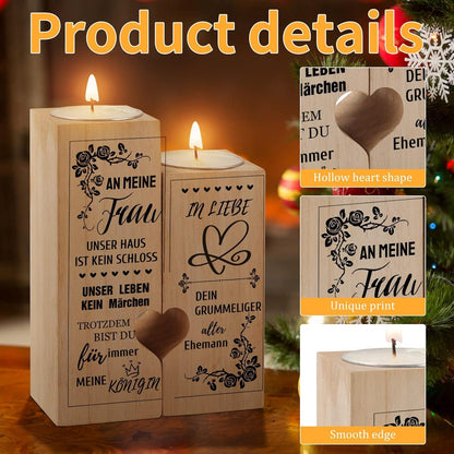 Kerzenständer Herzform Teelichthalter Valentinstag Geschenk