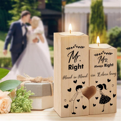 KAAYEE Herzförmiger Kerzenhalter - Hochzeitsgeschenk für