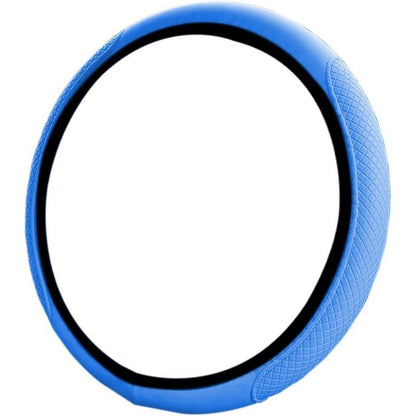 Mikrofaser Lenkradbezug 37-38cm – Atmungsaktiv & Rutschfest (Blau)