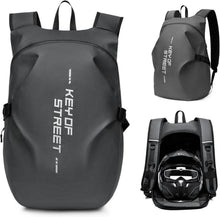 Wasserdichter Motorradrucksack mit Helmhalterung und Laptopfach