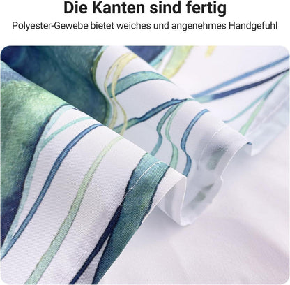 Grüner Blätter Duschvorhang 180x200 Antischimmel Wasserdicht Polyester
