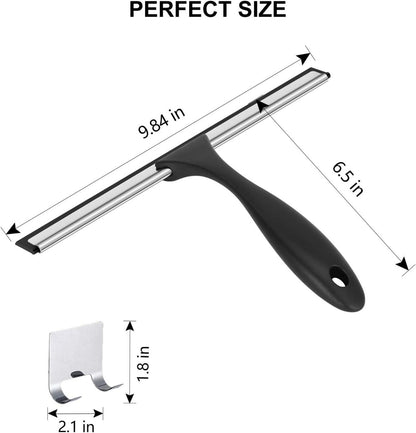Duschabzieher Glastür Edelstahl Squeegee Fenster Reinigung