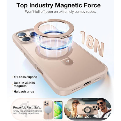 TORRAS iPhone 14 Pro Hülle mit Magnetständer und