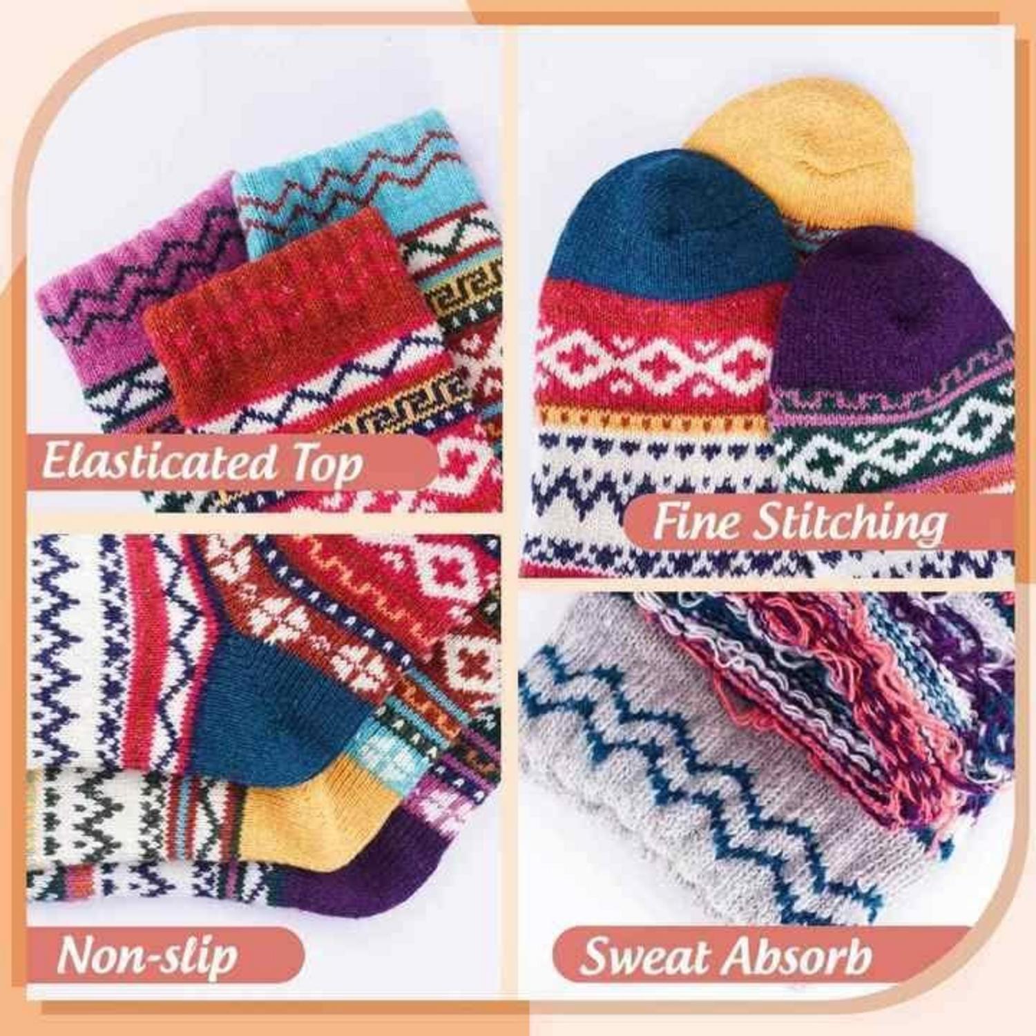 Thermosocken Damen Warme Wintersocken Weihnachtsgeschenke Adventskalender