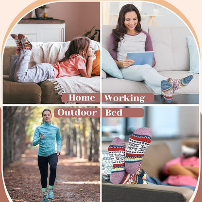 Wollsocken Damen Geschenke Weihnachten: Warme Thermosocken