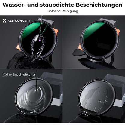 Variabler ND & CPL Filter 46mm 2-6 Blendenstufen Nano-Beschichtung
