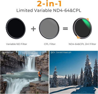 67mm ND CPL Filter 2-in-1 multifunktional Nano-X Graufilter