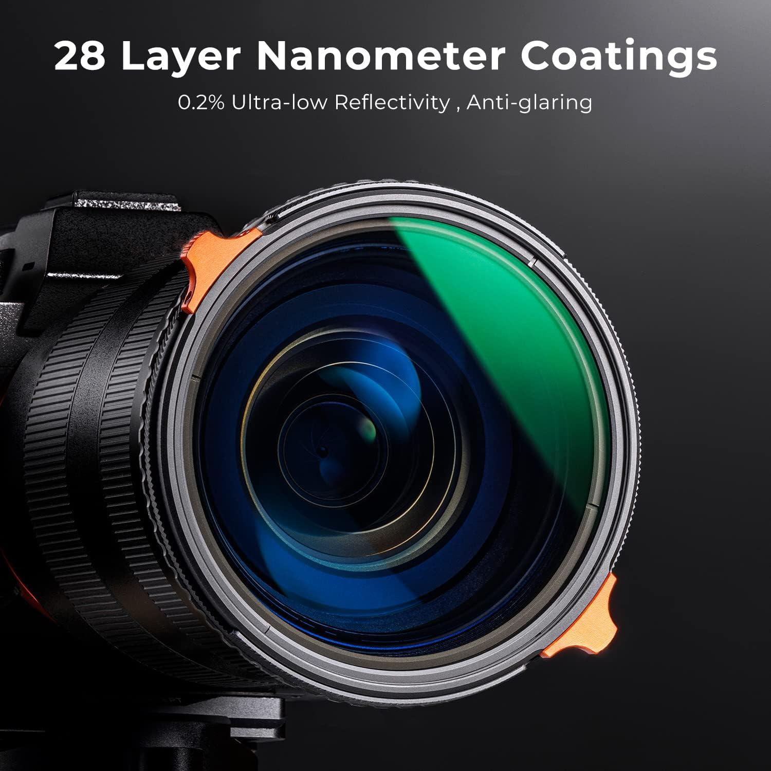 Nano-X ND Filter 77mm CPL & ND4-ND64 multifunktionaler Graufilter