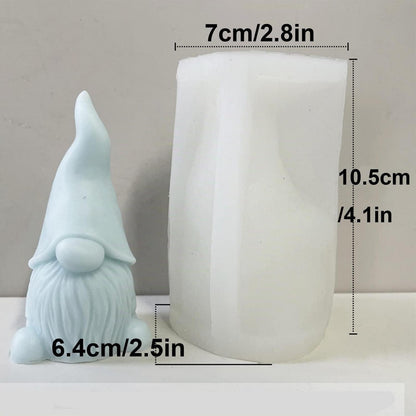 2x Weihnachtsmann Silikonform für Kerzen & Seife – DIY Geschenkidee