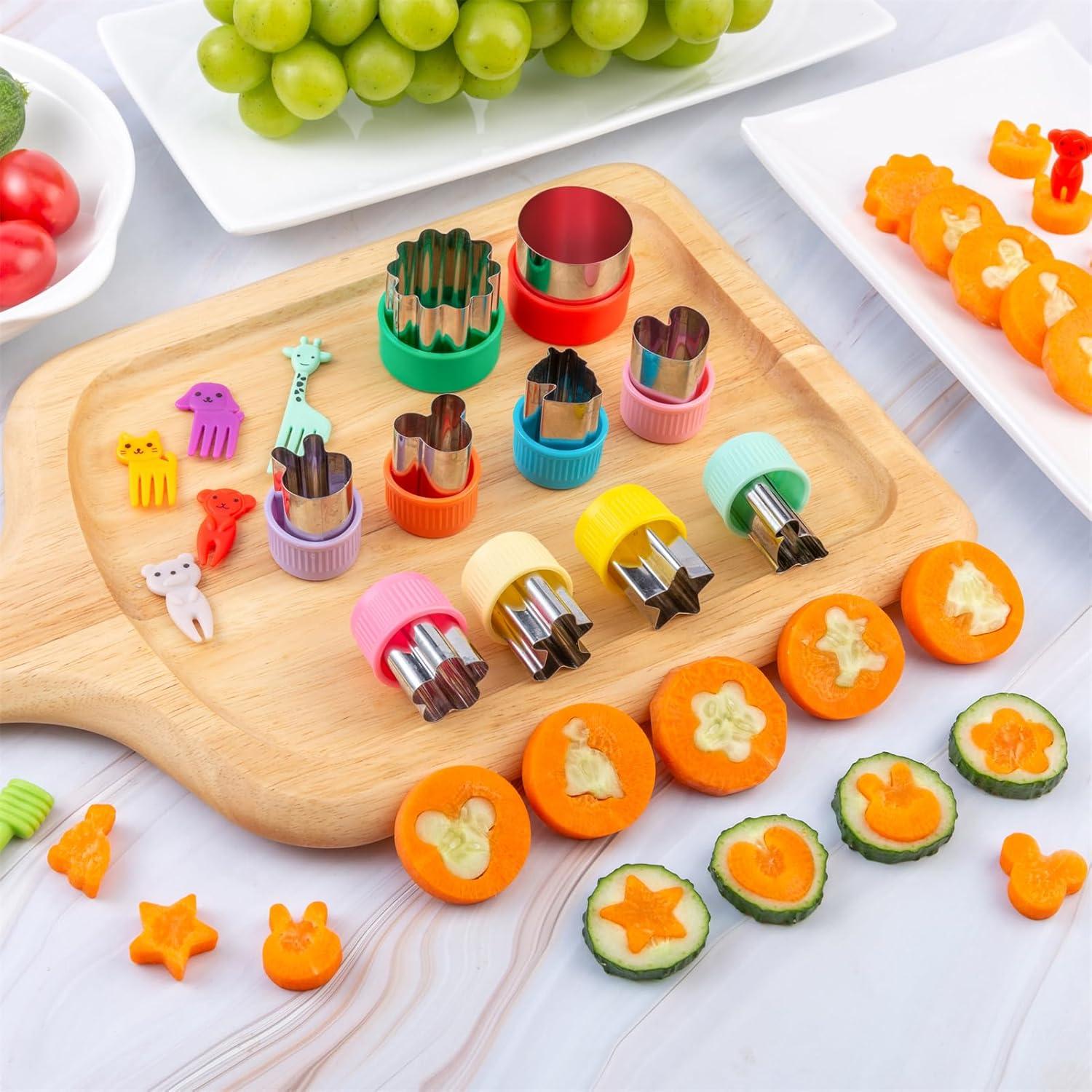 Ausstecher Brot Gemüse 22 Stück Food Picks Obstgabeln