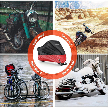 Fahrradabdeckung wasserdicht 210D Oxford 220 x 110 x 95 cm