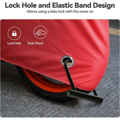 Fahrradabdeckung wasserdicht 210D Oxford 220 x 110 x 95 cm