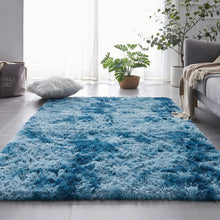 Hochflor Shaggy Teppich Navy Blau 160x230 cm – Superweich & Flauschig
