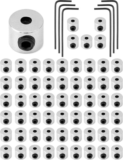 60x Pin Keeper Rücken Anstecker Verschluss Schraubenschlüssel 6x5mm
