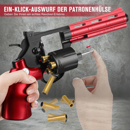 Innedu Spielzeug Pistole mit 360° Magazin & 48 Kugeln, Soft