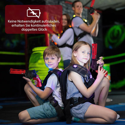 Innedu Spielzeug Pistole Revolver Soft Bullet Gun 360° Magazin 48 Kugeln
