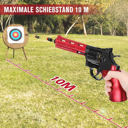 Spielzeug Pistole Revolver mit drehbarem Magazin Soft Bullet Gun 48