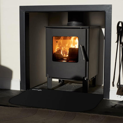 FLASLD Feuerfeste Matte Innen Außenbereich Schwarz 63x99 cm