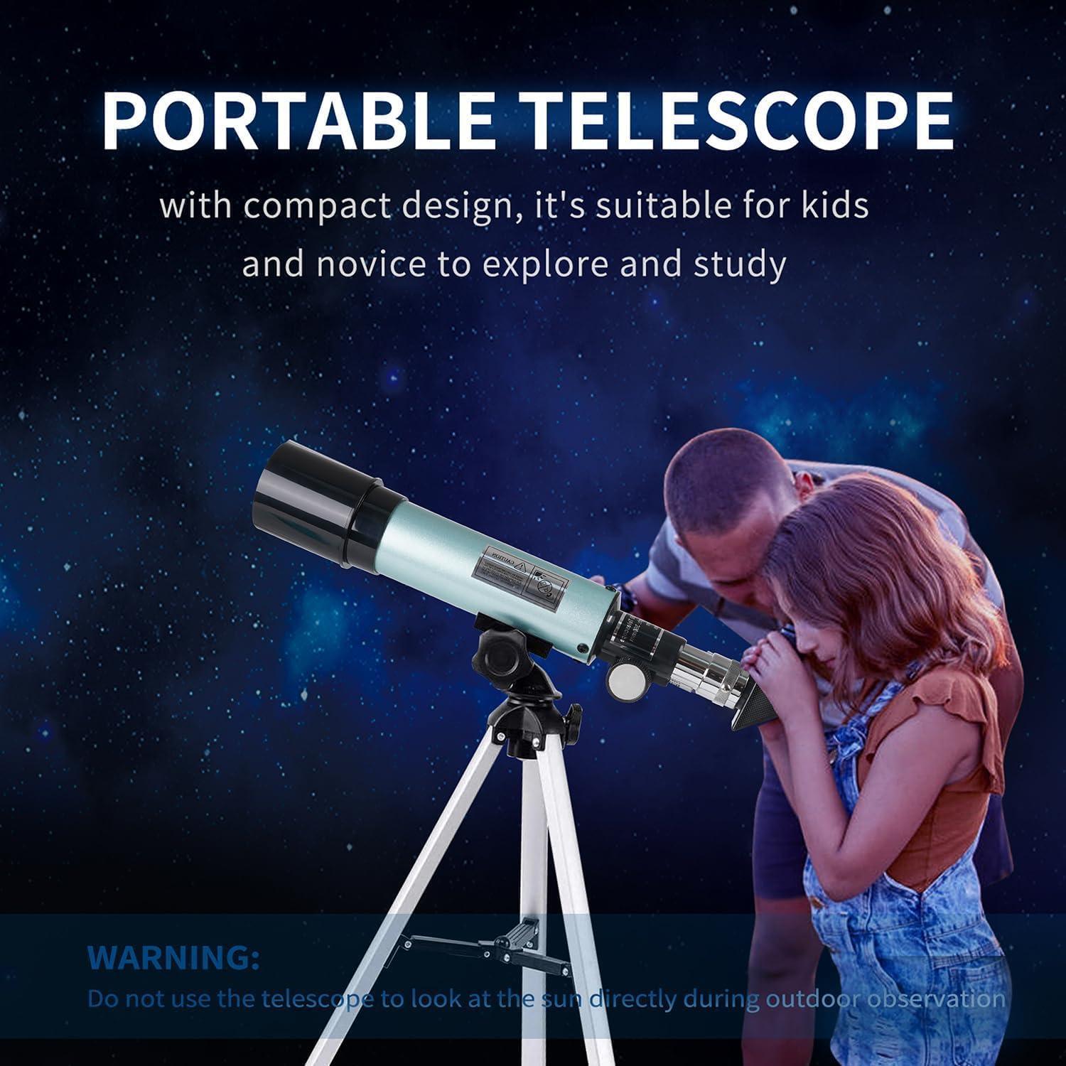 Astronomical Telescope 90X HD Monocular Refractor with Tripod