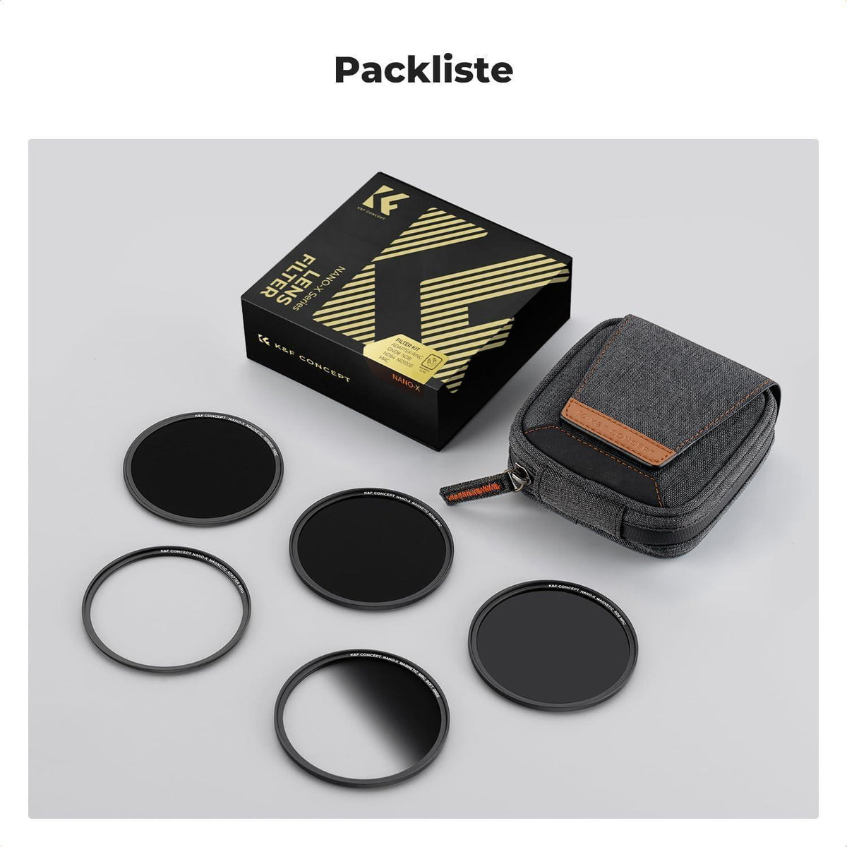 Magnetisches Filterset 55mm mit GND8, ND8, ND64, ND1000